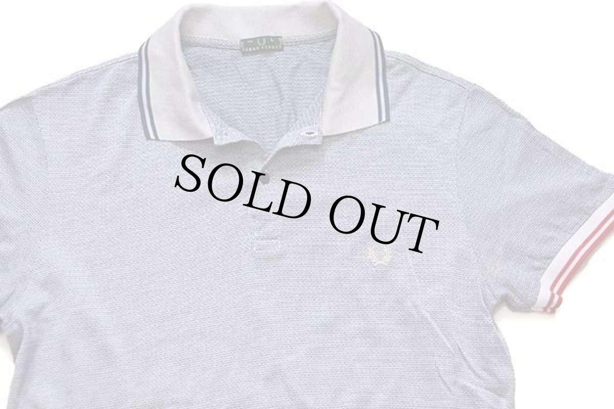 画像3: イタリア製 FRED PERRYフレッドペリー 織り柄 コットン ポロシャツ L (3)