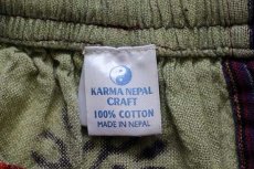 画像6: ネパール製 KARMA NEPAL CRAFT パッチワーク コットン サルエルパンツ★ハーレムパンツ (6)