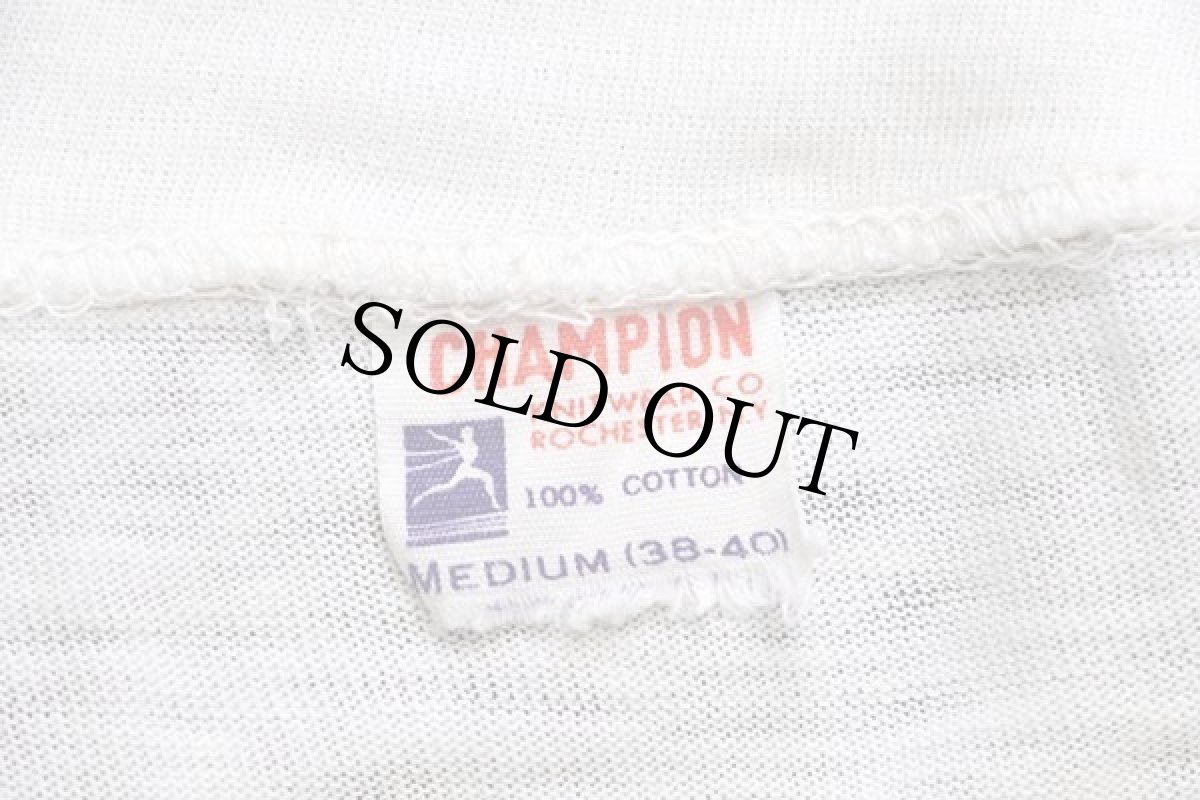 画像5: 60s CHAMPIONチャンピオン ランタグ FFA FUTURE FARMERS OF AMERICA 染み込みプリント コットンTシャツ 白 M (5)