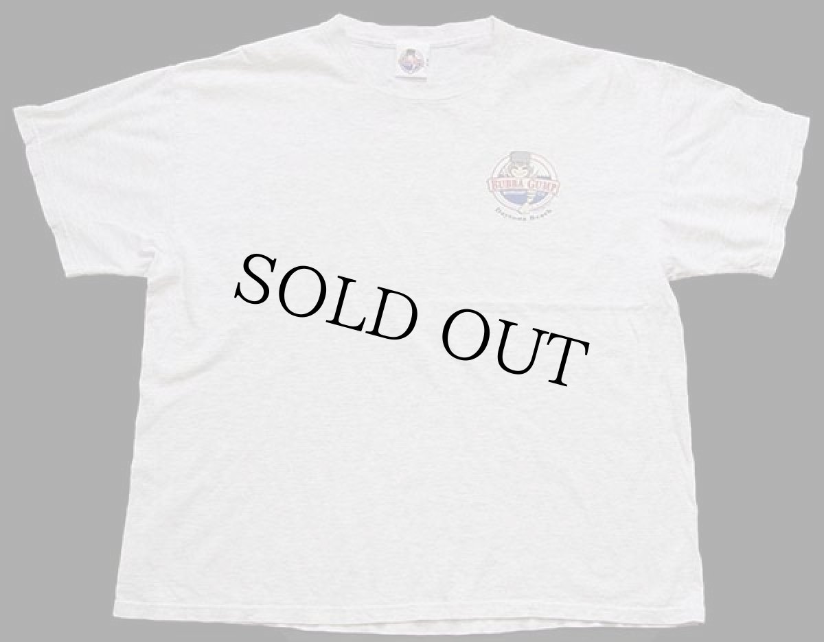 画像2: 00s BUBBA GUMP Daytona Beach ババガンプ ロゴ Tシャツ 杢ライトグレー (2)