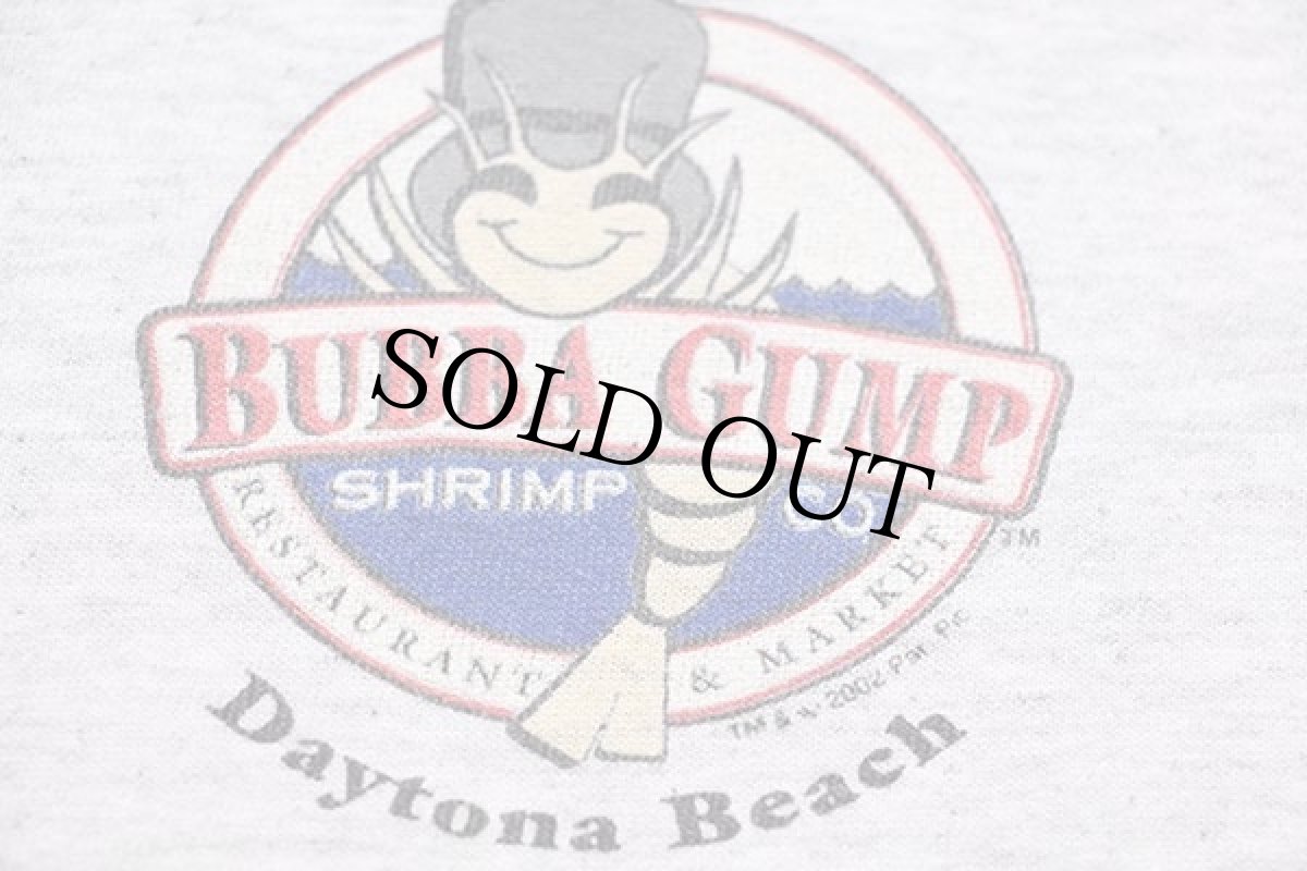 画像6: 00s BUBBA GUMP Daytona Beach ババガンプ ロゴ Tシャツ 杢ライトグレー (6)