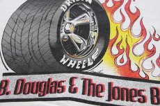 画像4: 90s USA製 B.Douglas&The Jones Boys ホイール 両面プリント コットンTシャツ 白 XL (4)