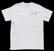 画像2: intel hp ロゴ コットンTシャツ 白 M (2)