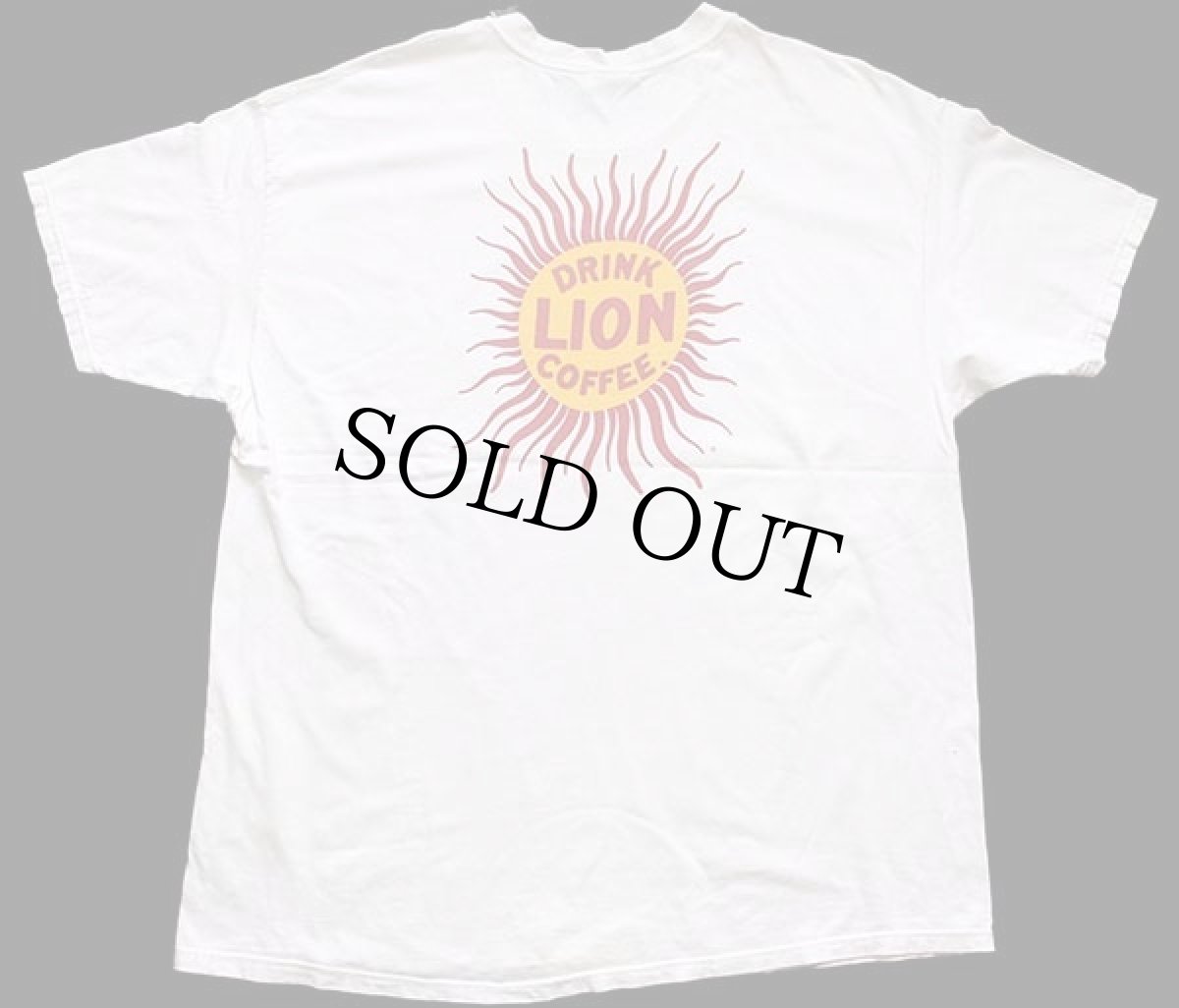 画像3: 90s Hanes LION COFFEE HAWAIIAN ISLANDS ロゴ 両面プリント コットンTシャツ 白 XXL★特大 (3)