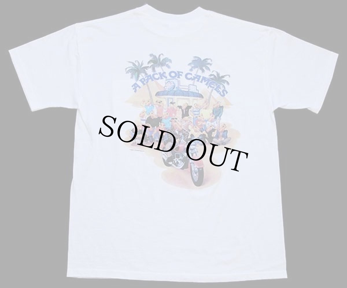 画像1: 90s USA製 CAMEL キャメル A PACK OF CAMELS ポケットTシャツ 白 XL (1)