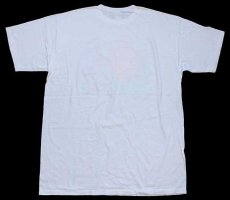 画像3: 90s USA製 RUSSELLラッセル daytona beach 熱帯魚 発泡プリント アート コットンTシャツ 白 XL (3)