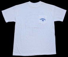 画像2: 90s USA製 CAMELキャメル ポケットTシャツ 白 XL (2)