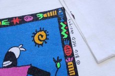 画像5: 90s USA製 WE BE JAMMIN BIG HED アート コットンTシャツ 白 XL (5)