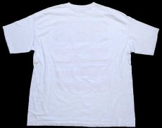 画像3: 90s USA製 OLD SCHOOL 星条旗 アート コットンTシャツ 白 XXL★特大 (3)