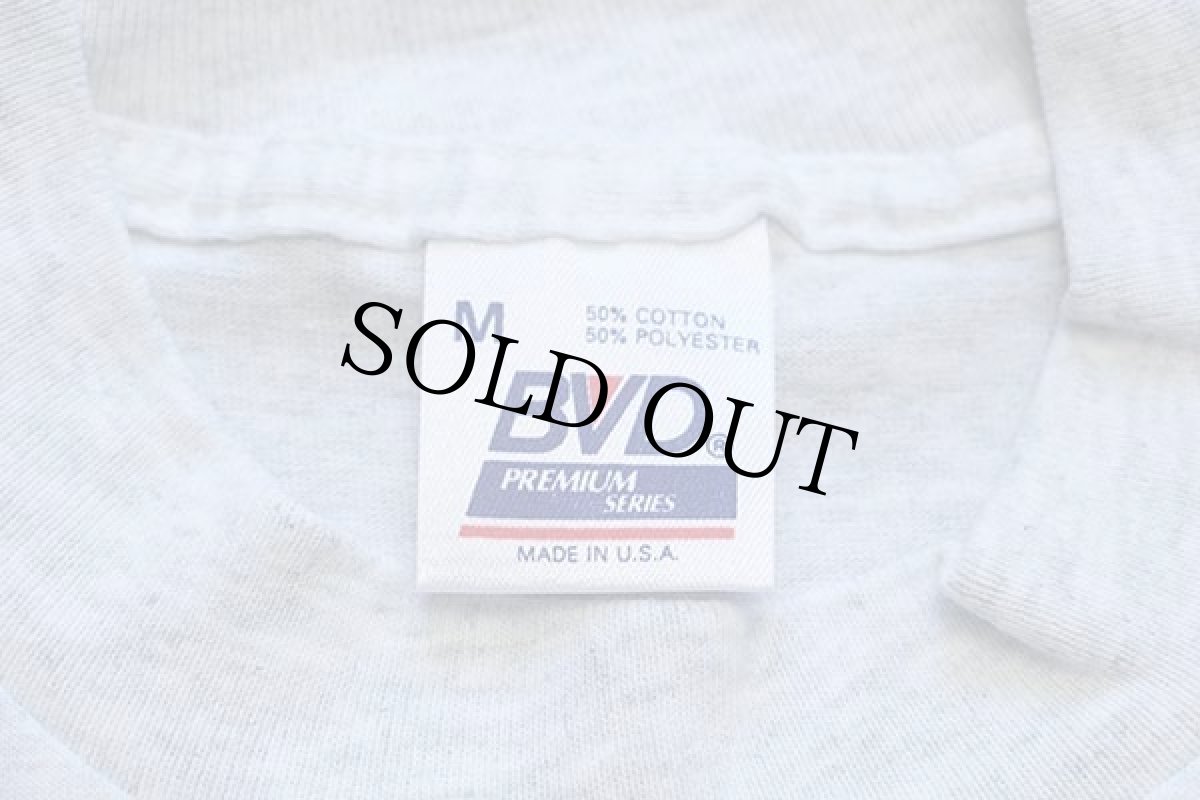 画像4: 90s USA製 BVD 無地 ポケットTシャツ 杢ライトグレー M (4)