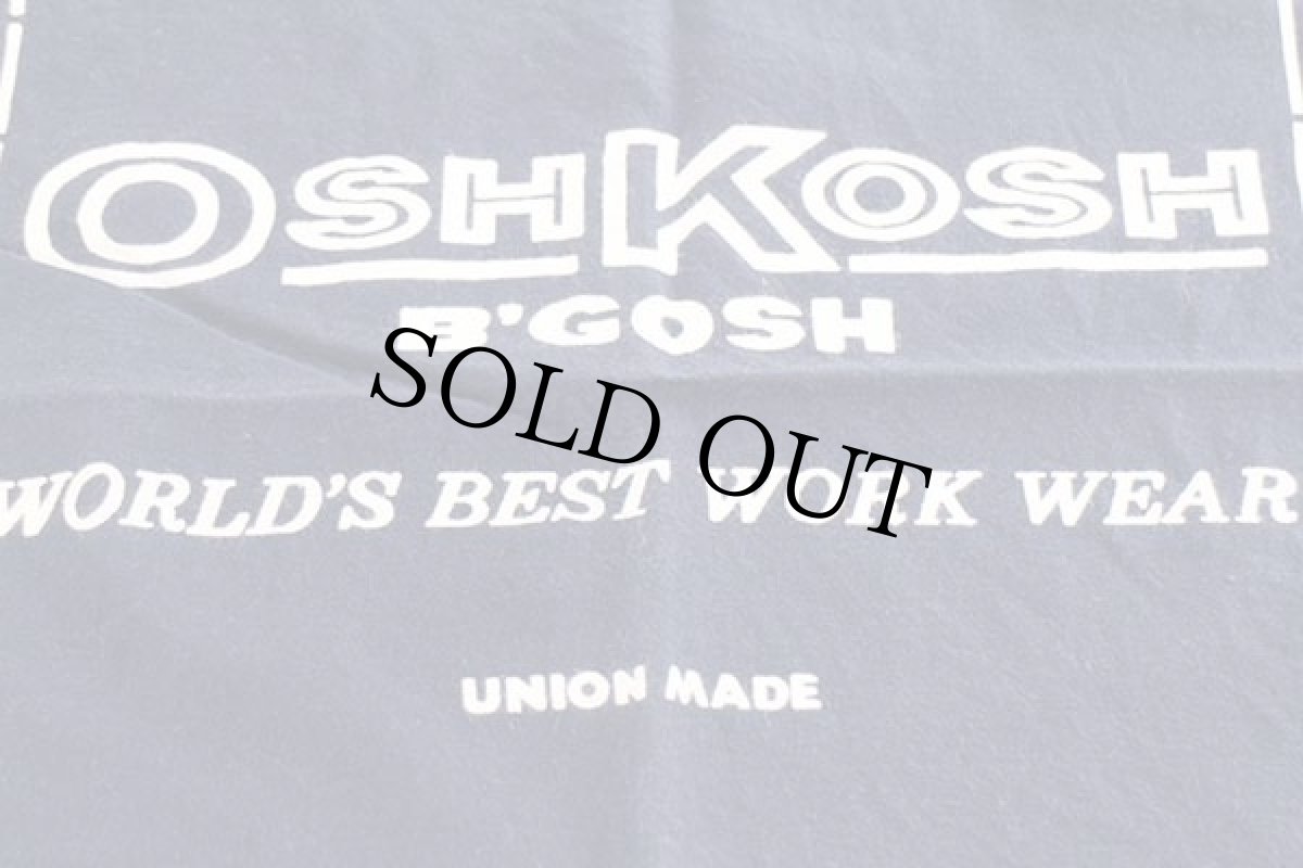 画像4: 80s USA製 OSHKOSH B'GOSH ドット柄 コットン バンダナ 紺 (4)