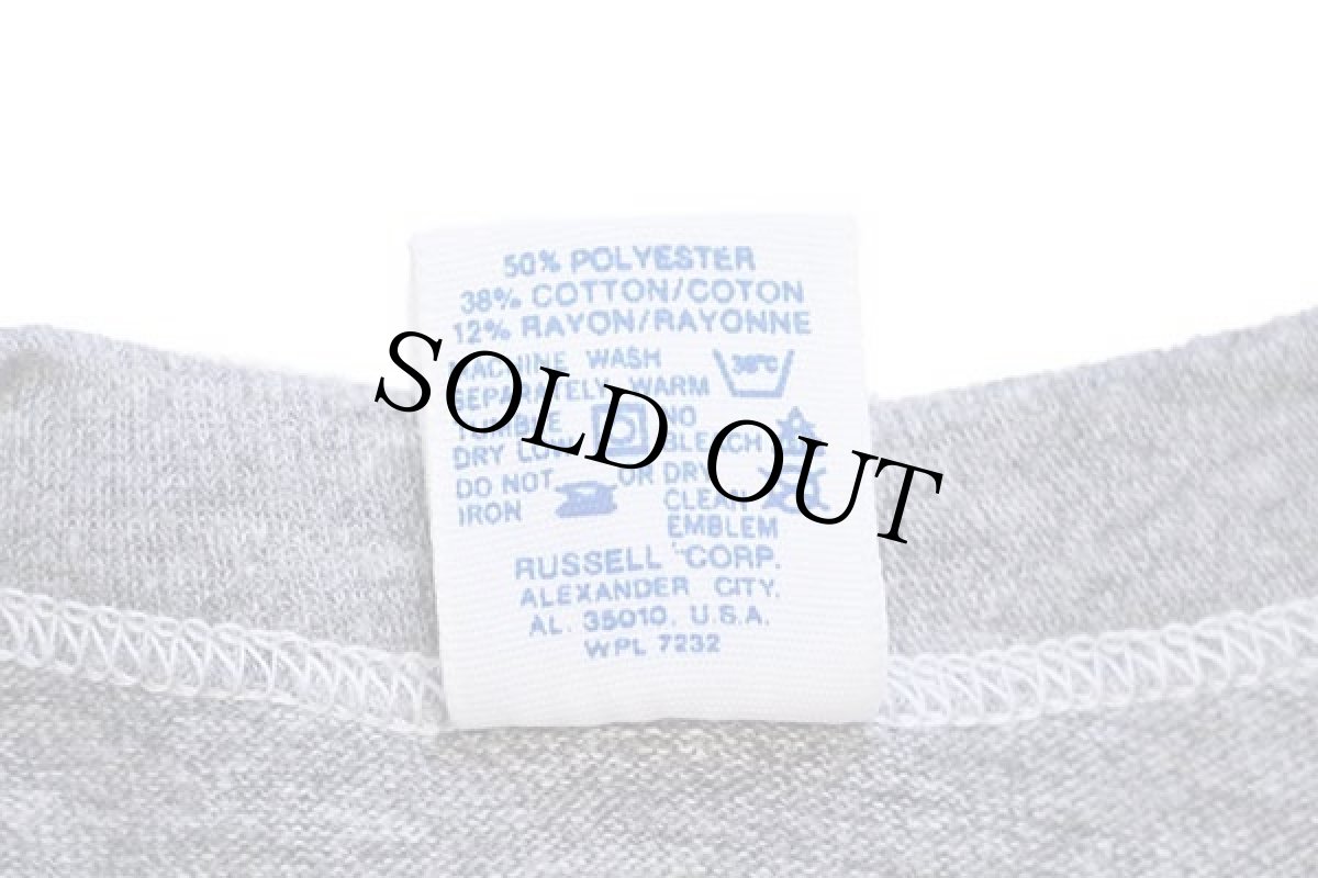 画像5: 80s RUSSELLラッセル NFL DENVER BRONCOS 三段中抜き ショート丈 Tシャツ 杢グレー XL (5)