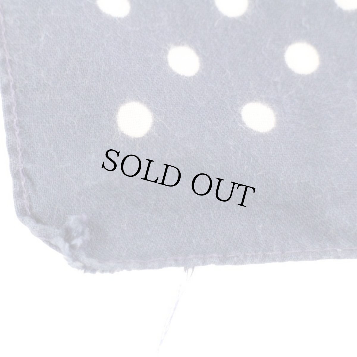 画像5: 80s USA製 OSHKOSH B'GOSH ドット柄 コットン バンダナ 紺 (5)