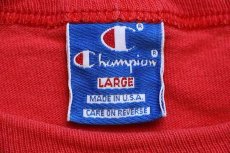 画像4: 90s USA製 Championチャンピオン NBA CHICAGO BULLS シカゴ ブルズ コットンTシャツ 赤 フェード L (4)