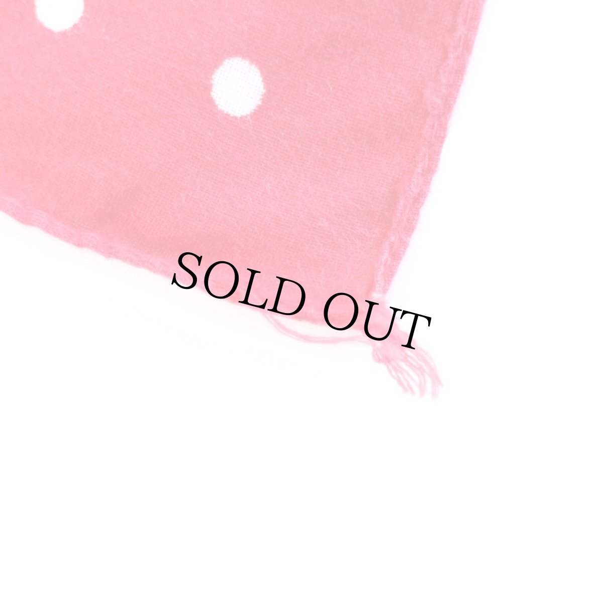 画像4: 80s USA製 OSHKOSH B'GOSH ドット柄 コットン バンダナ 赤★01 (4)