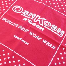 画像1: 80s USA製 OSHKOSH B'GOSH ドット柄 コットン バンダナ 赤★01 (1)