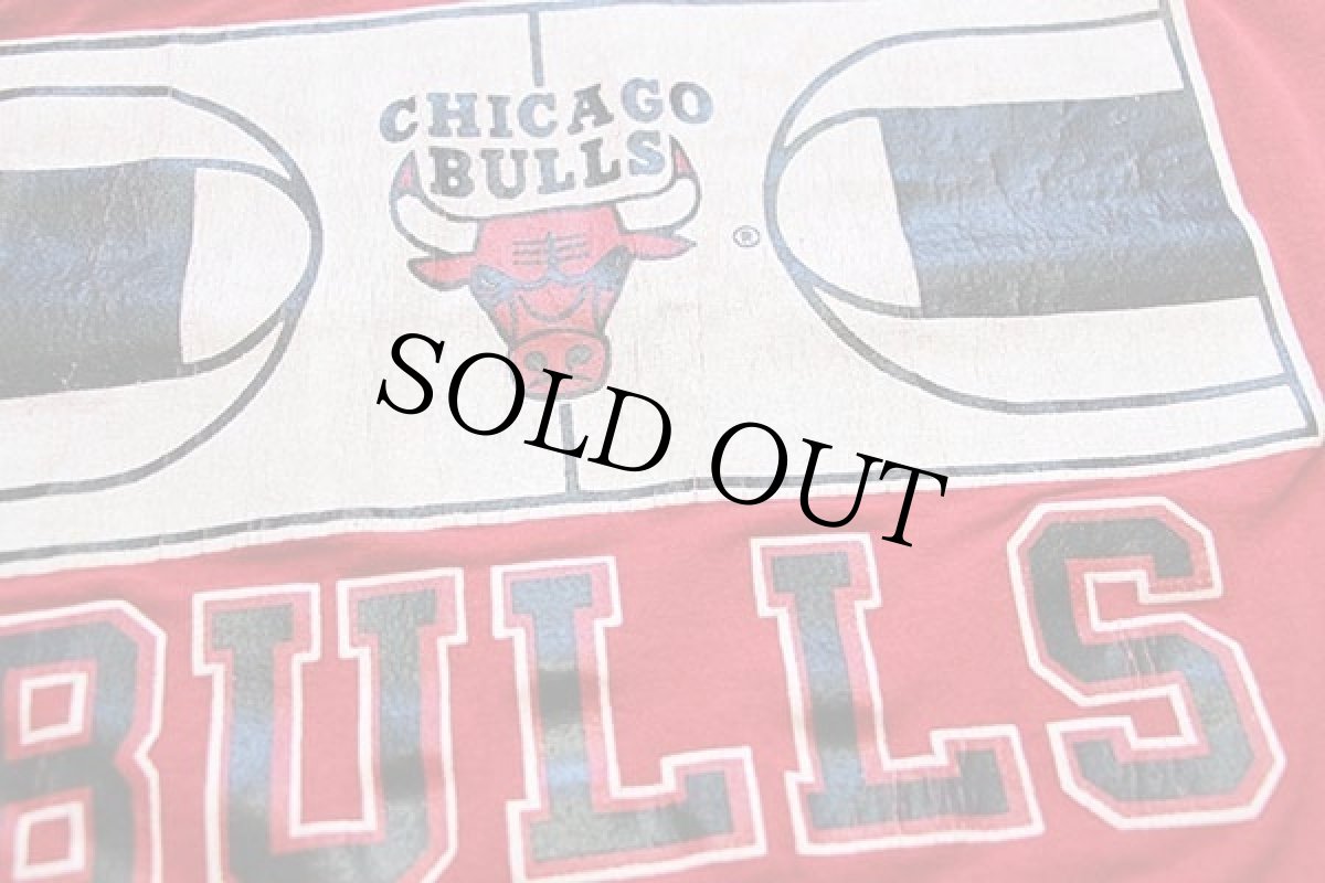 画像5: 80s USA製 Championチャンピオン NBA CHICAGO BULLS シカゴ ブルズ Tシャツ 赤 XL (5)