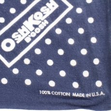 画像3: 80s USA製 OSHKOSH B'GOSH ドット柄 コットン バンダナ 紺★104 (3)