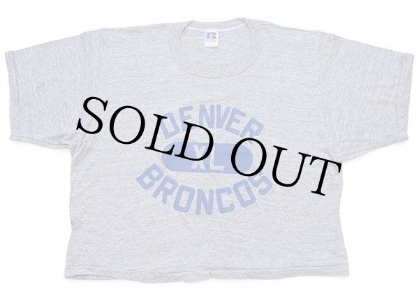 80s RUSSELLラッセル NFL DENVER BRONCOS 三段中抜き ショート丈
