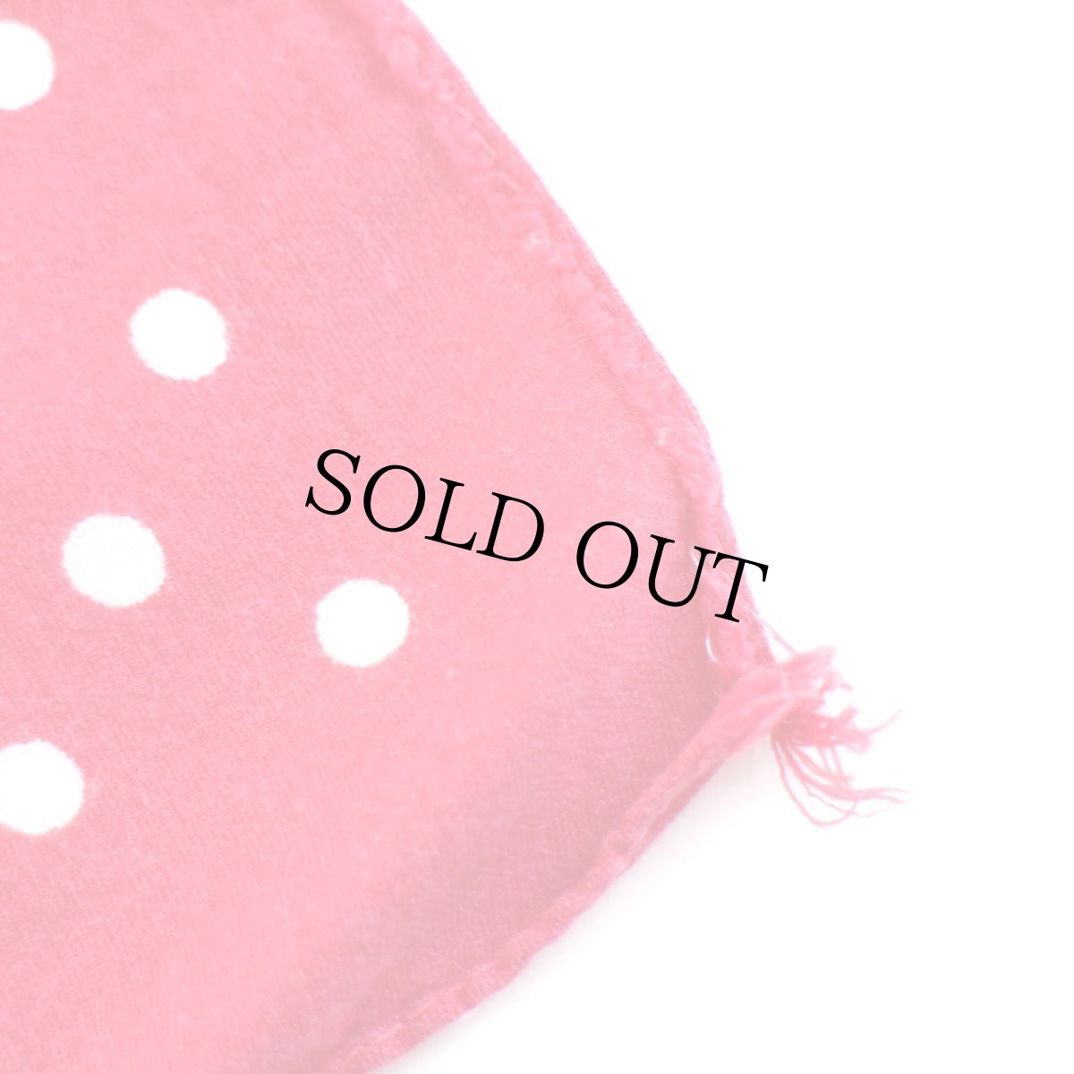 画像4: 80s USA製 OSHKOSH B'GOSH ドット柄 コットン バンダナ 赤★04 (4)