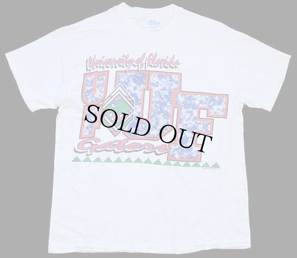 画像2: 90s USA製 Hanes University of Florida Gators コットンTシャツ 白 L (2)