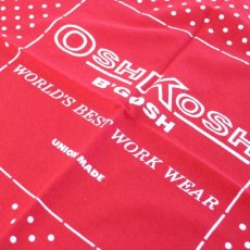 画像1: 70s OSHKOSH B'GOSH ドット柄 コットン バンダナ 赤★12 (1)