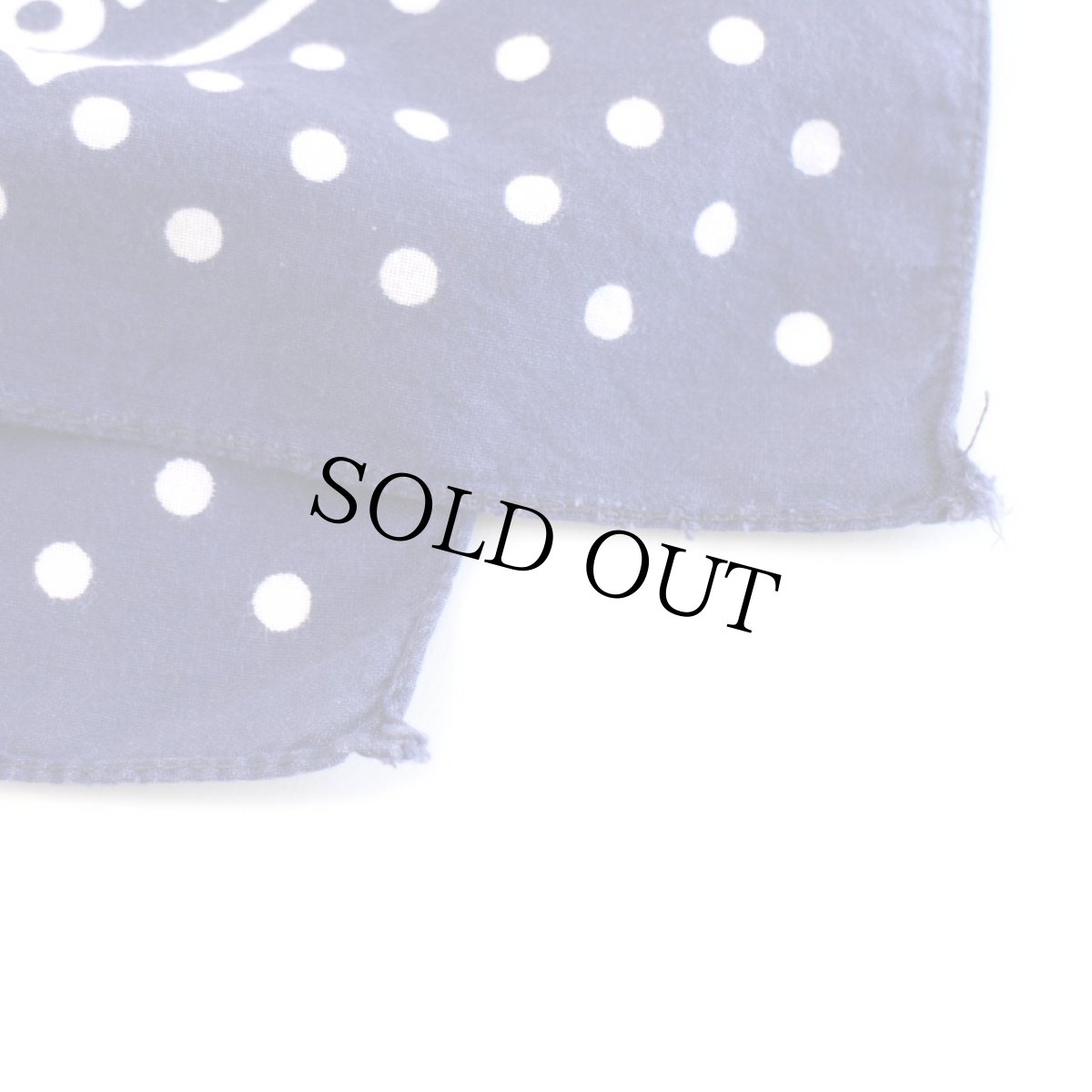 画像4: 80s USA製 OSHKOSH B'GOSH ドット柄 コットン バンダナ 紺★13 (4)