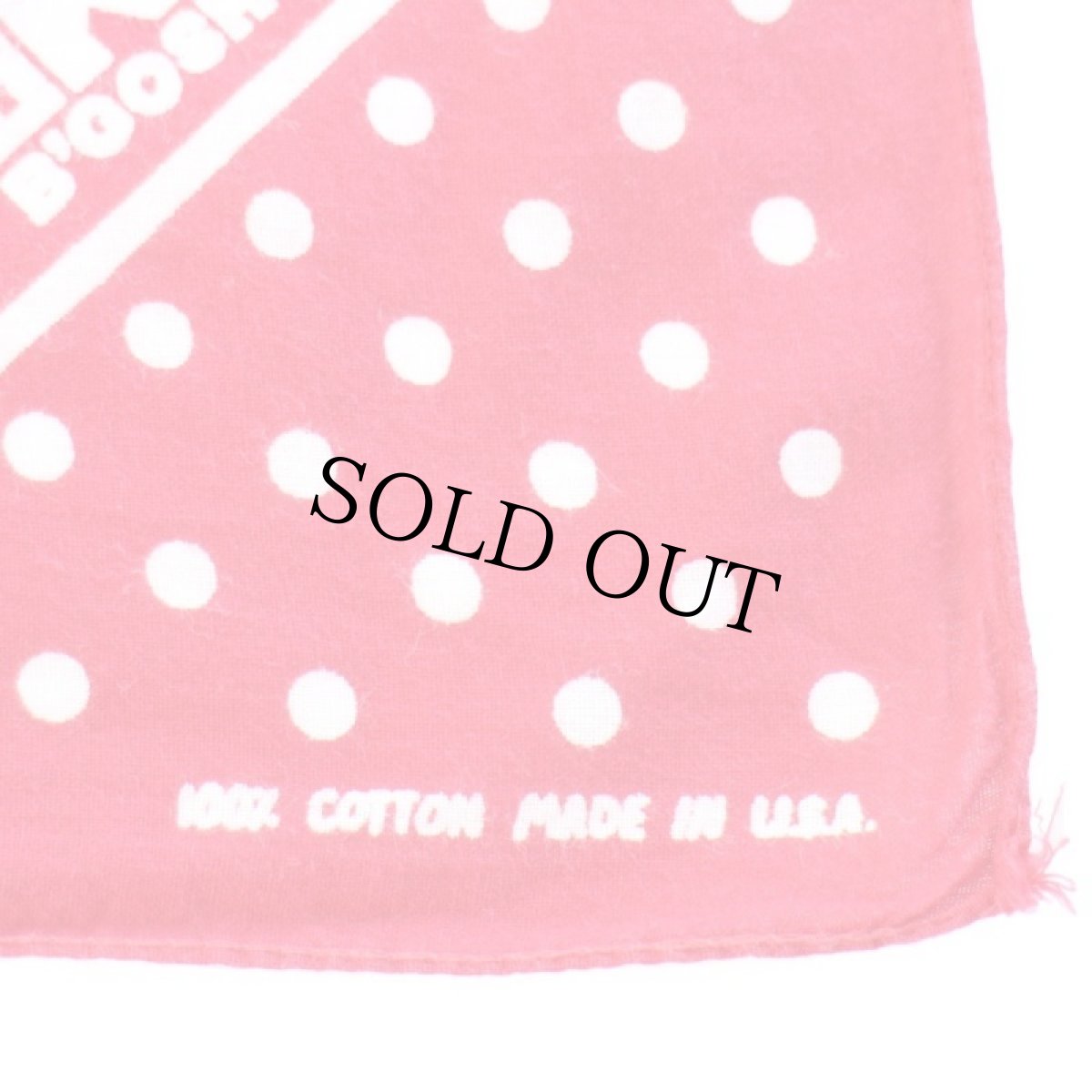 画像3: 80s USA製 OSHKOSH B'GOSH ドット柄 コットン バンダナ 赤★01 (3)