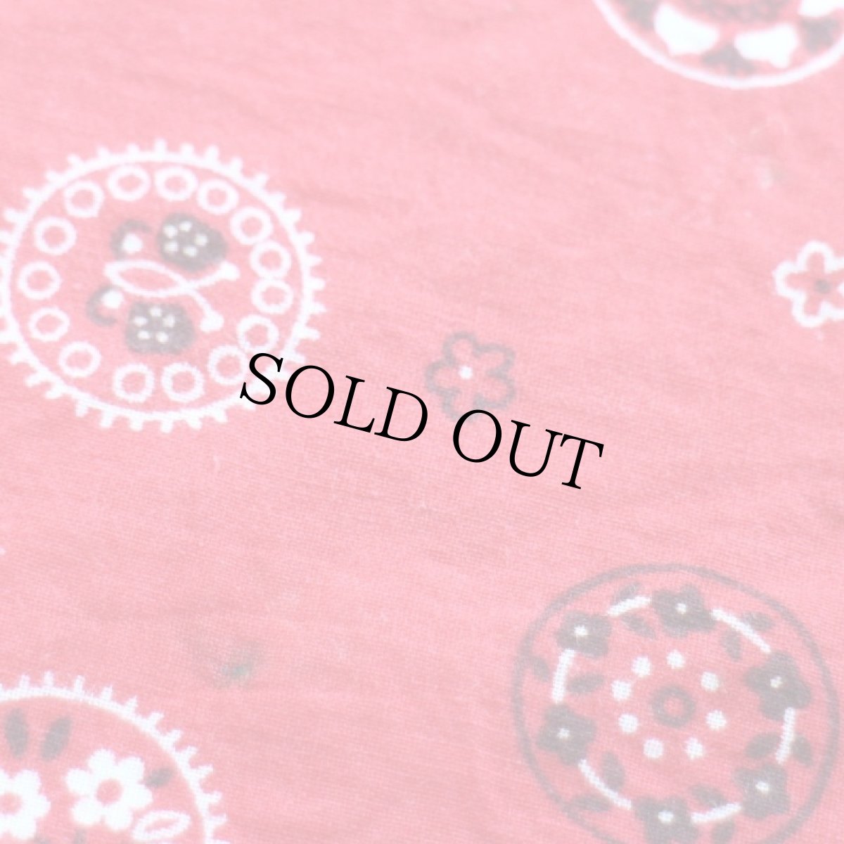 画像4: 60s FAST COLOR RN13960 コットン バンダナ 赤★77 (4)