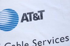 画像4: 00s AT&T Cable Services ロゴ コットンTシャツ 白 (4)