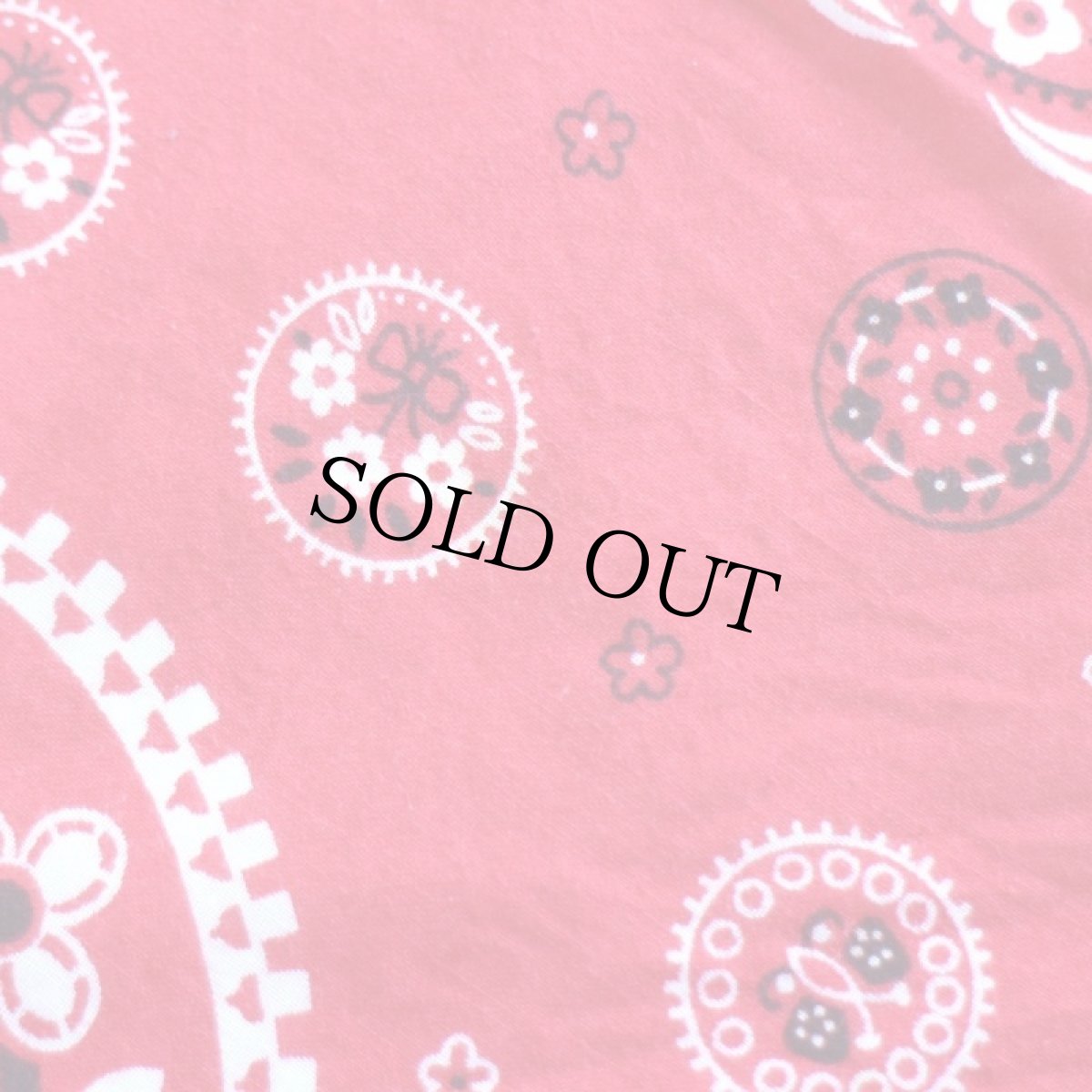 画像4: 60s FAST COLOR RN13960 コットン バンダナ 赤★76 (4)