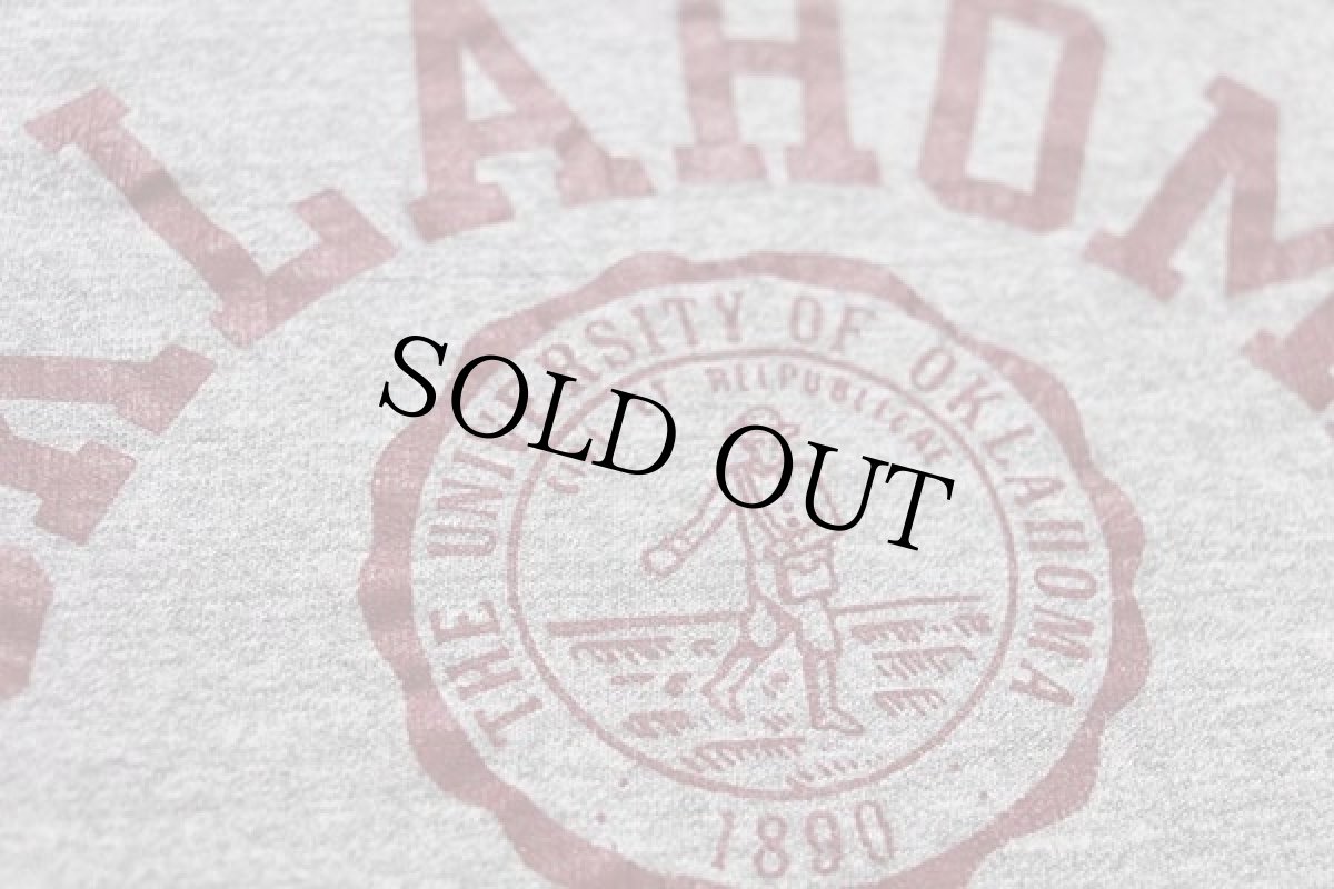画像4: 80s USA製 Championチャンピオン OKLAHOMA SOONERS 88/12 Tシャツ 杢グレー L (4)