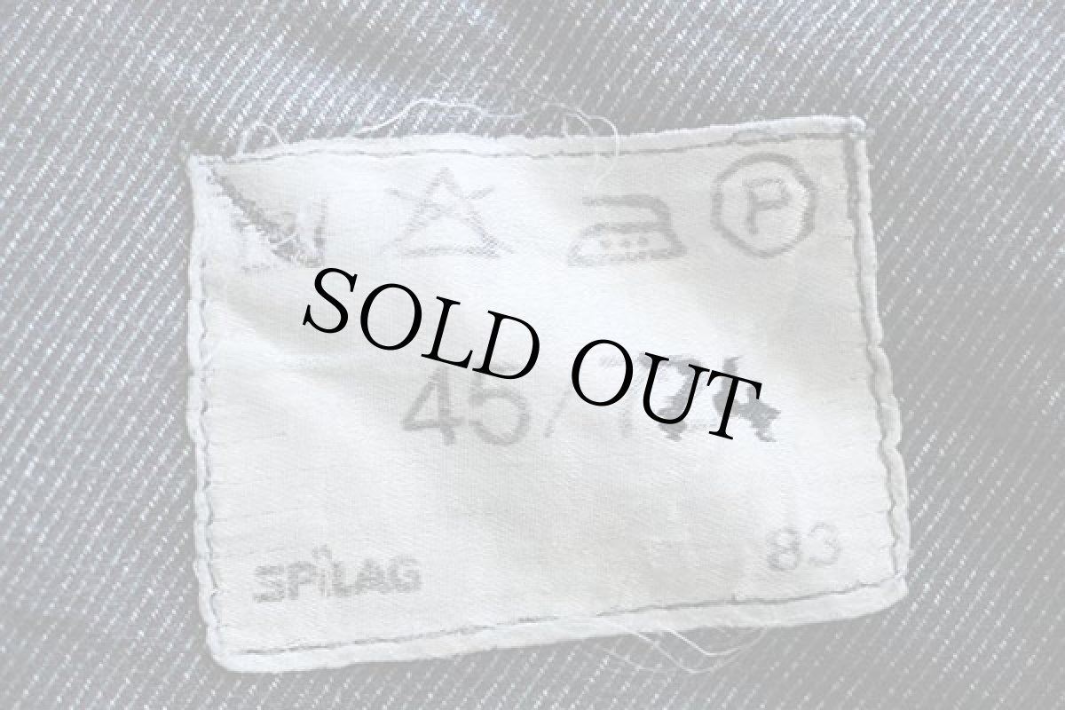 画像6: 80s スイス軍 デニムパンツ グリーングレー w36 (6)