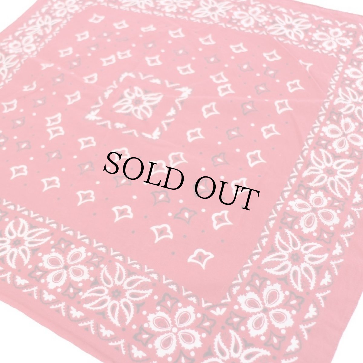 画像2: 60s FAST COLOR RN13962 コットン バンダナ 赤★79 (2)