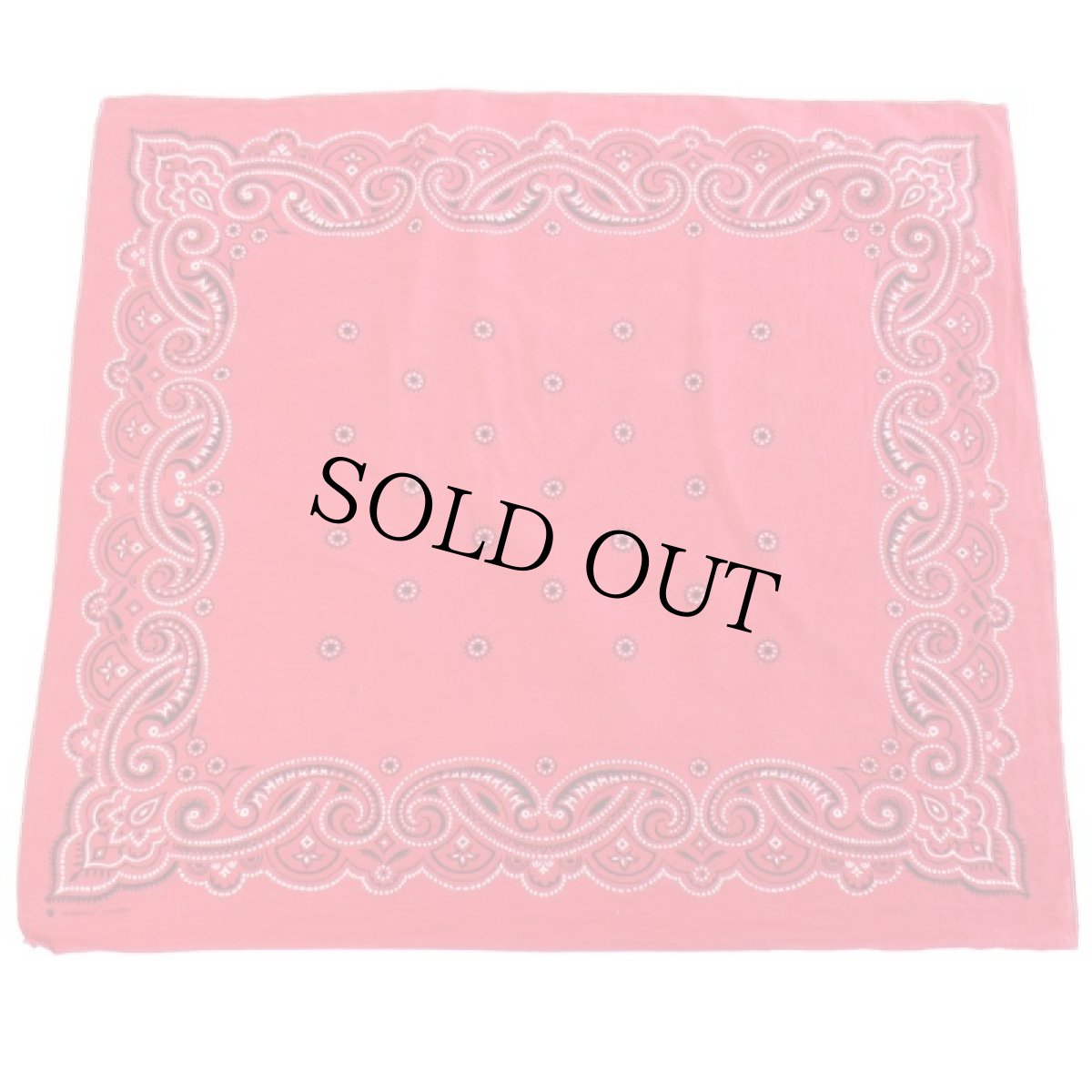 画像2: 50s WASHFAST COLORS コットン バンダナ 赤★101 (2)