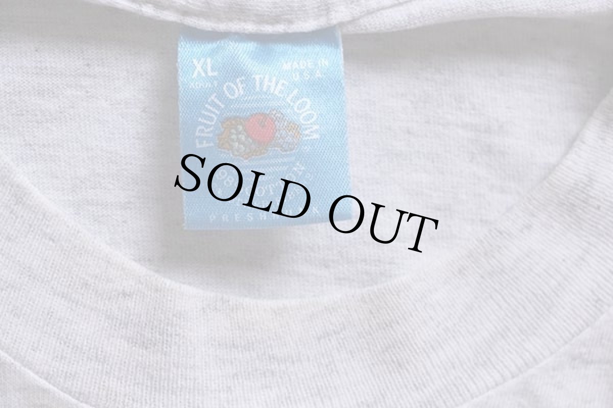 画像4: 90s USA製 CAMP SNOOPY MINNESOTA ルーシー 蛍光プリント Tシャツ 杢ライトグレー XL★スヌーピー (4)