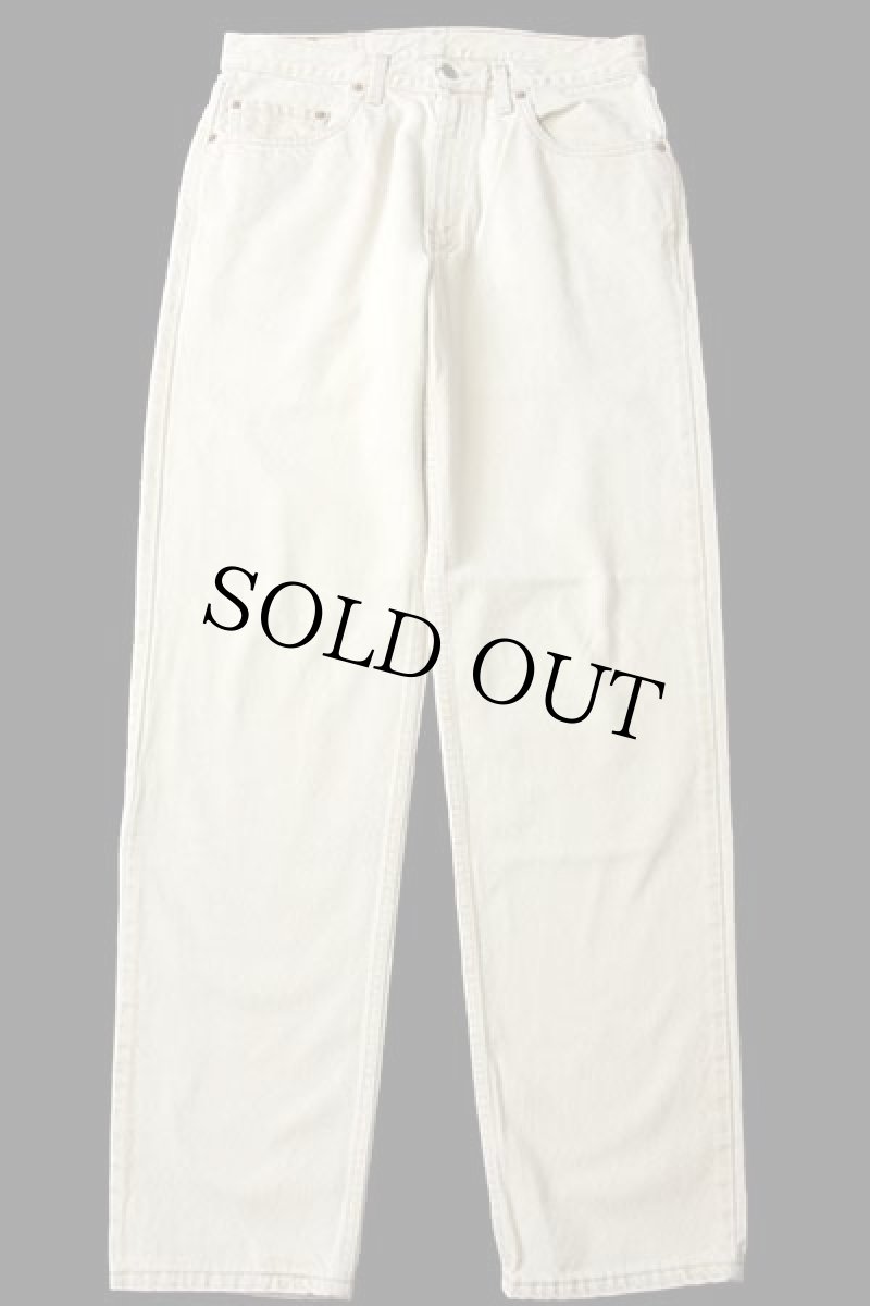 画像2: 90s USA製 Levi'sリーバイス 550 先染め カラーデニムパンツ ライトカーキ w34 L34 (2)