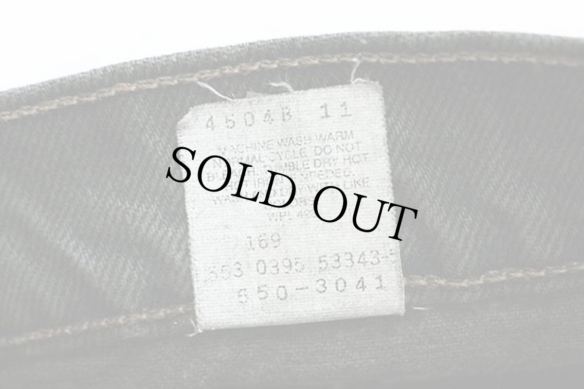 画像7: 90s USA製 Levi'sリーバイス 550 カラーデニムパンツ 後染め 深緑 w31 L30 (7)