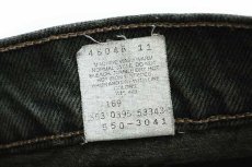 画像7: 90s USA製 Levi'sリーバイス 550 カラーデニムパンツ 後染め 深緑 w31 L30 (7)