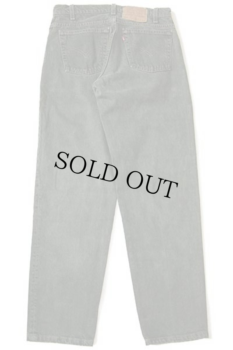 画像3: 90s USA製 Levi'sリーバイス 550 カラーデニムパンツ 後染め 深緑 w31 L30 (3)