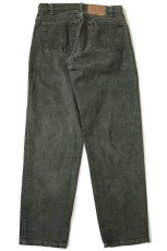 画像3: 90s USA製 Levi'sリーバイス 550 カラーデニムパンツ 後染め 深緑 w31 L30 (3)