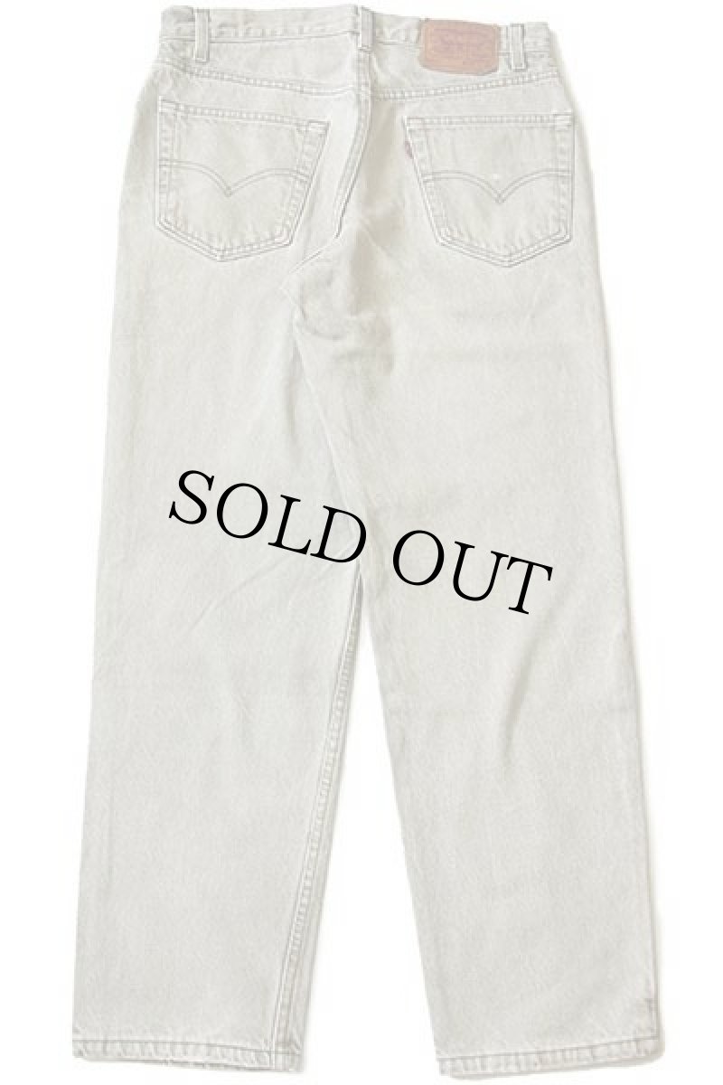 画像3: 90s USA製 Levi'sリーバイス 550 先染め カラーデニムパンツ グリーングレー w33 L30 (3)