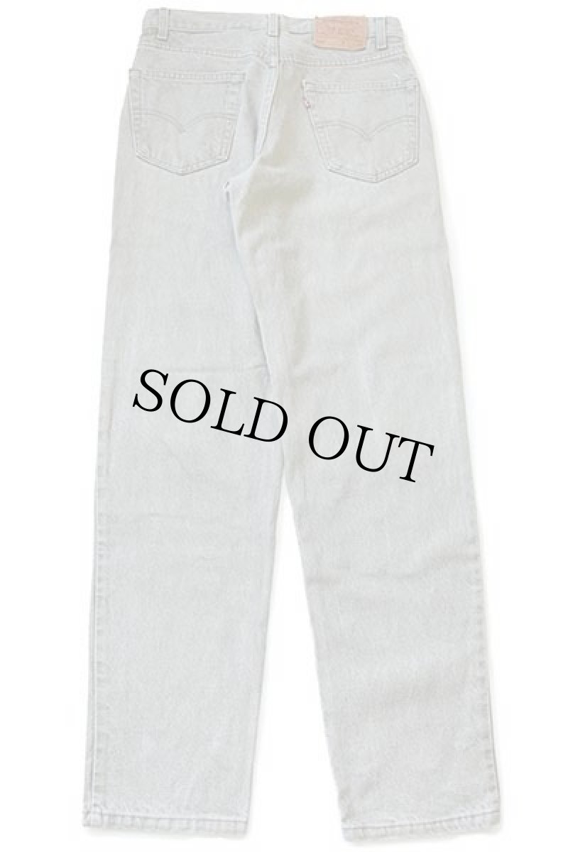 画像3: 90s USA製 Levi'sリーバイス 550 先染め カラーデニムパンツ グリーングレー w33 L34★D (3)