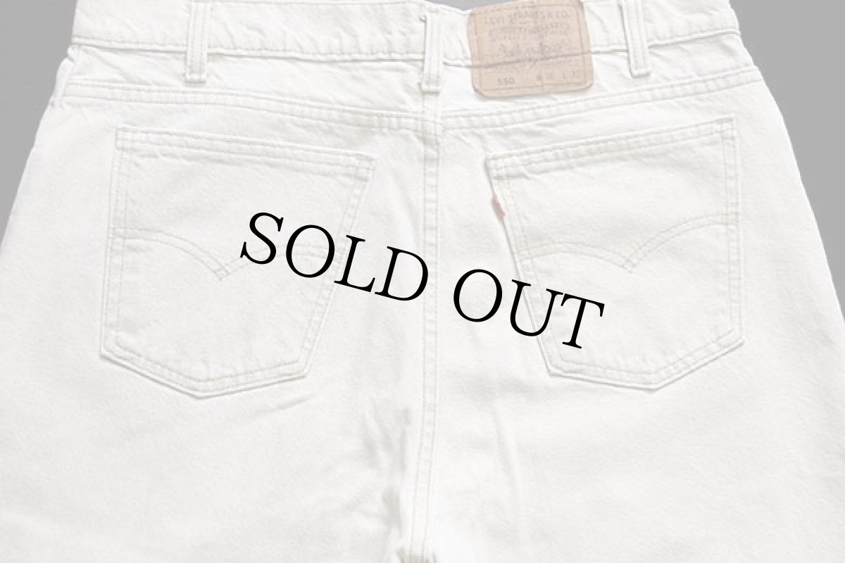 画像5: 90s USA製 Levi'sリーバイス 550 先染め カラーデニムパンツ ライトカーキ w36 L32 (5)