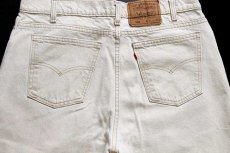 画像5: 90s USA製 Levi'sリーバイス 550 先染め カラーデニムパンツ ライトカーキ w36 L32 (5)