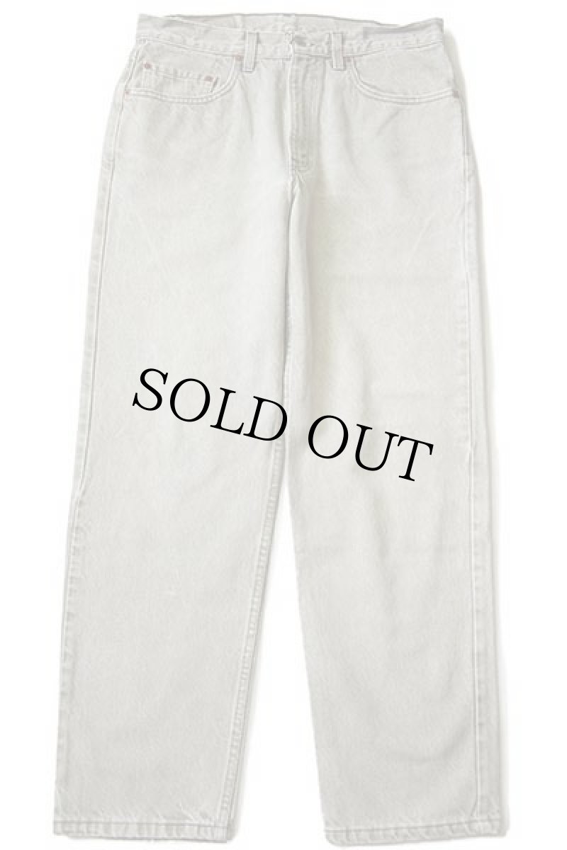 画像2: 90s USA製 Levi'sリーバイス 550 先染め カラーデニムパンツ グリーングレー w33 L30 (2)