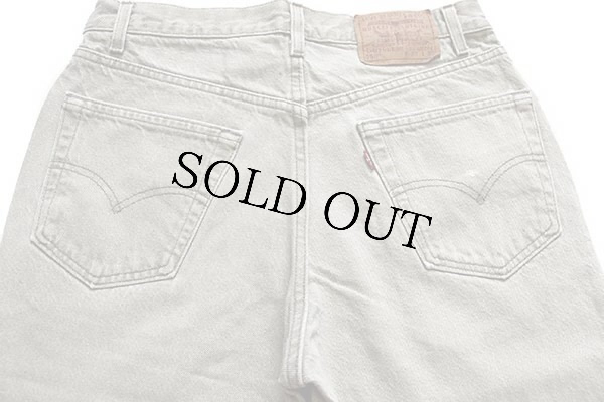 画像5: 90s USA製 Levi'sリーバイス 550 先染め カラーデニムパンツ グリーングレー w33 L30 (5)