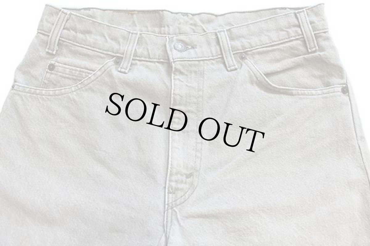 画像4: 90s USA製 Levi'sリーバイス 550 先染め カラーデニムパンツ グリーングレー w32 (4)