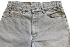 画像4: 90s USA製 Levi'sリーバイス 550 先染め カラーデニムパンツ グリーングレー w32 (4)