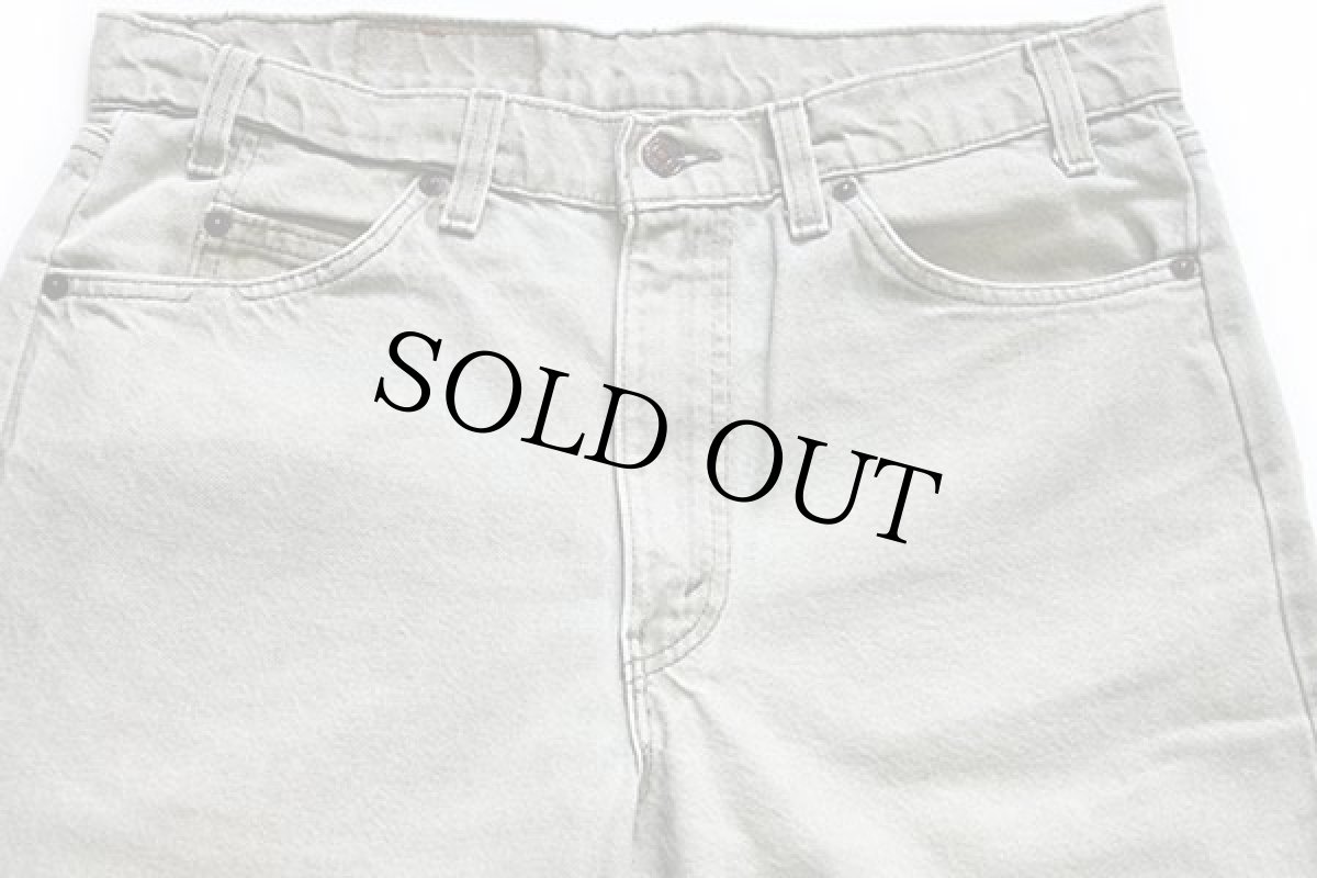 画像4: 90s USA製 Levi'sリーバイス 550 先染め カラーデニムパンツ ツートン グリーングレー w34 L30 (4)